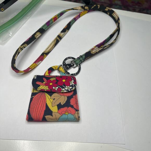 Vera Bradley lanyard and mirror matching dark fall pattern set - Picture 10 of 16